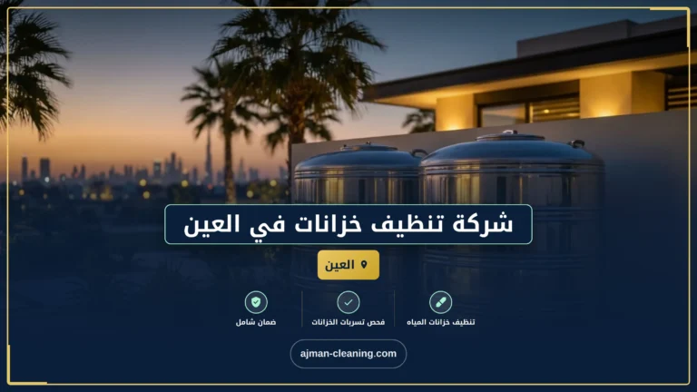 شركة تنظيف خزانات في العين |+971501732352| عزل وصيانة