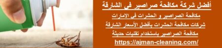 أفضل شركة مكافحة صراصير في الشارقة