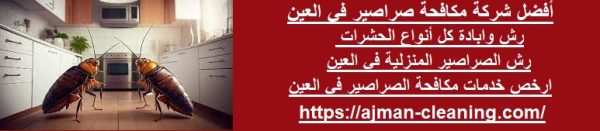 أفضل شركة مكافحة صراصير في العين